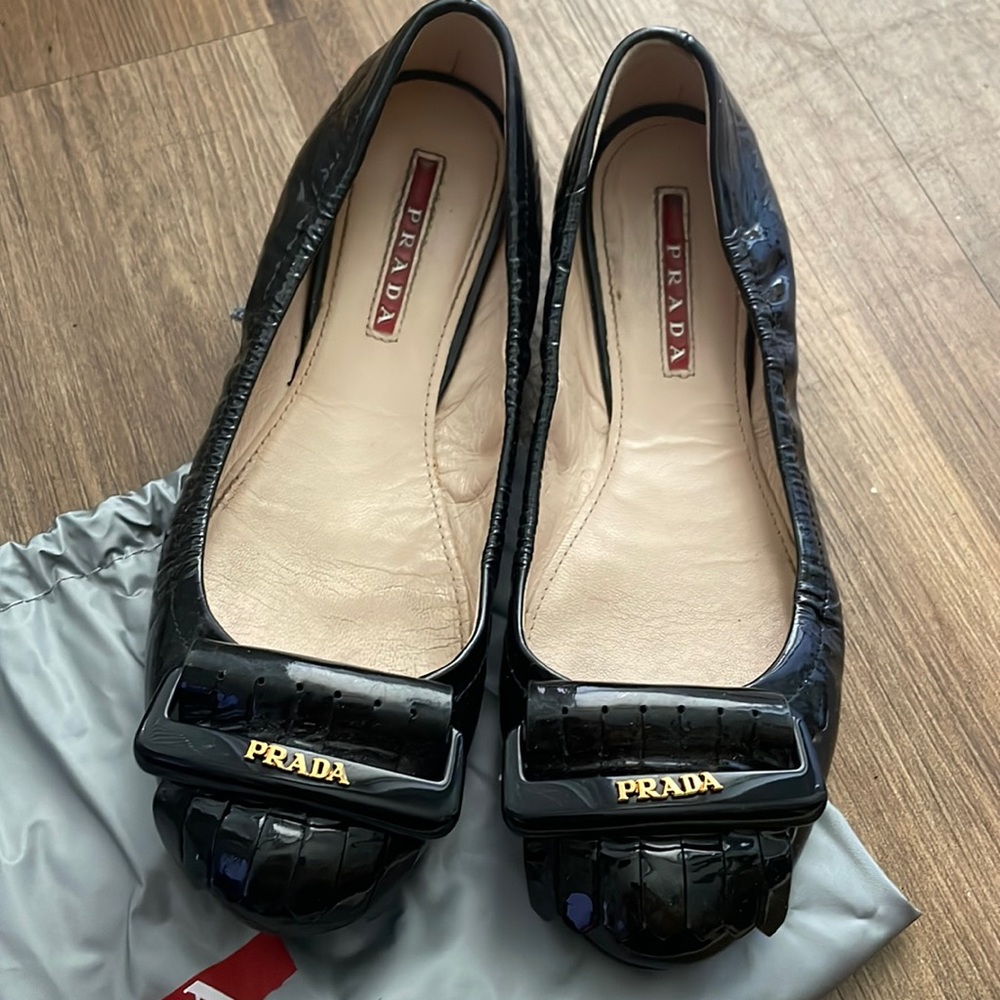 Prada Patent Leather Flats